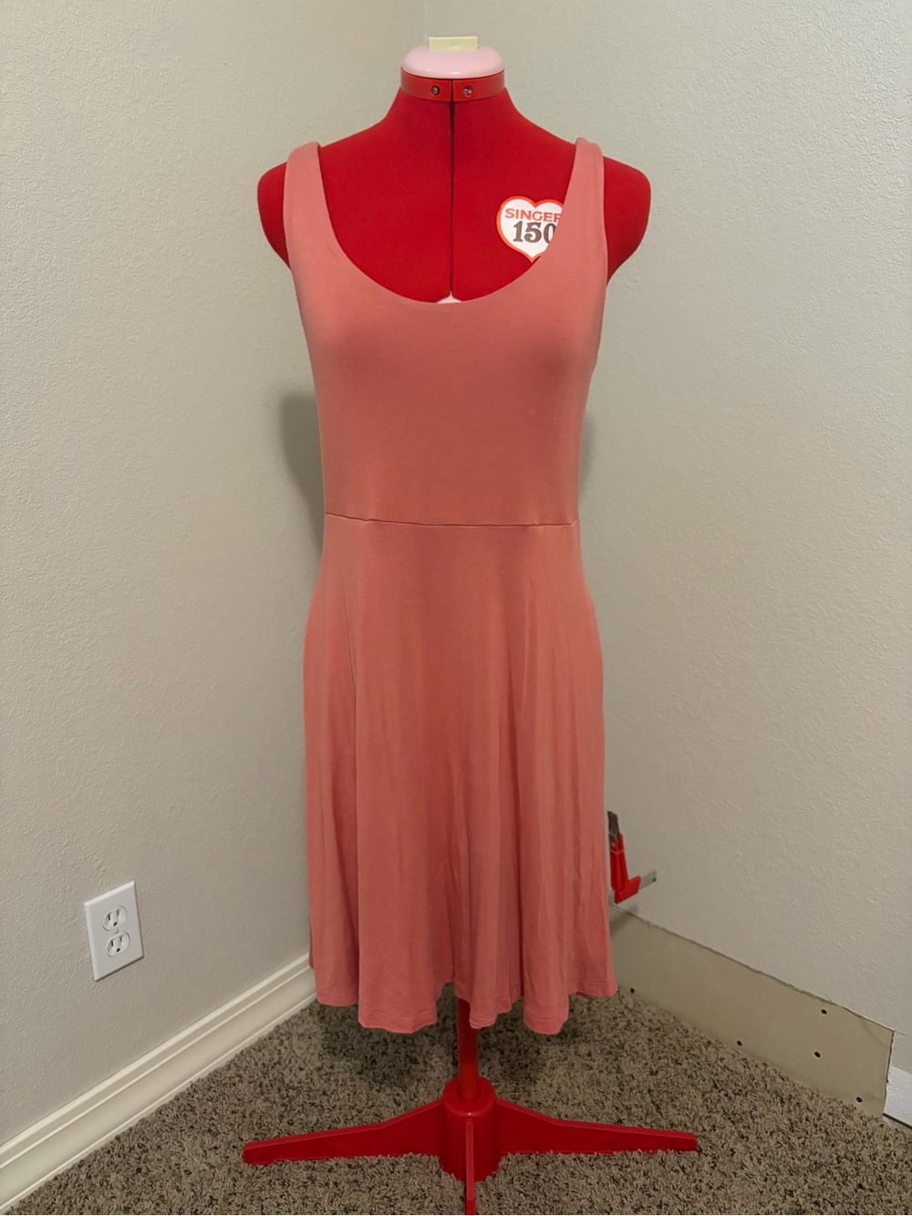 Maurices Coral Scoop Neck Midi Dress